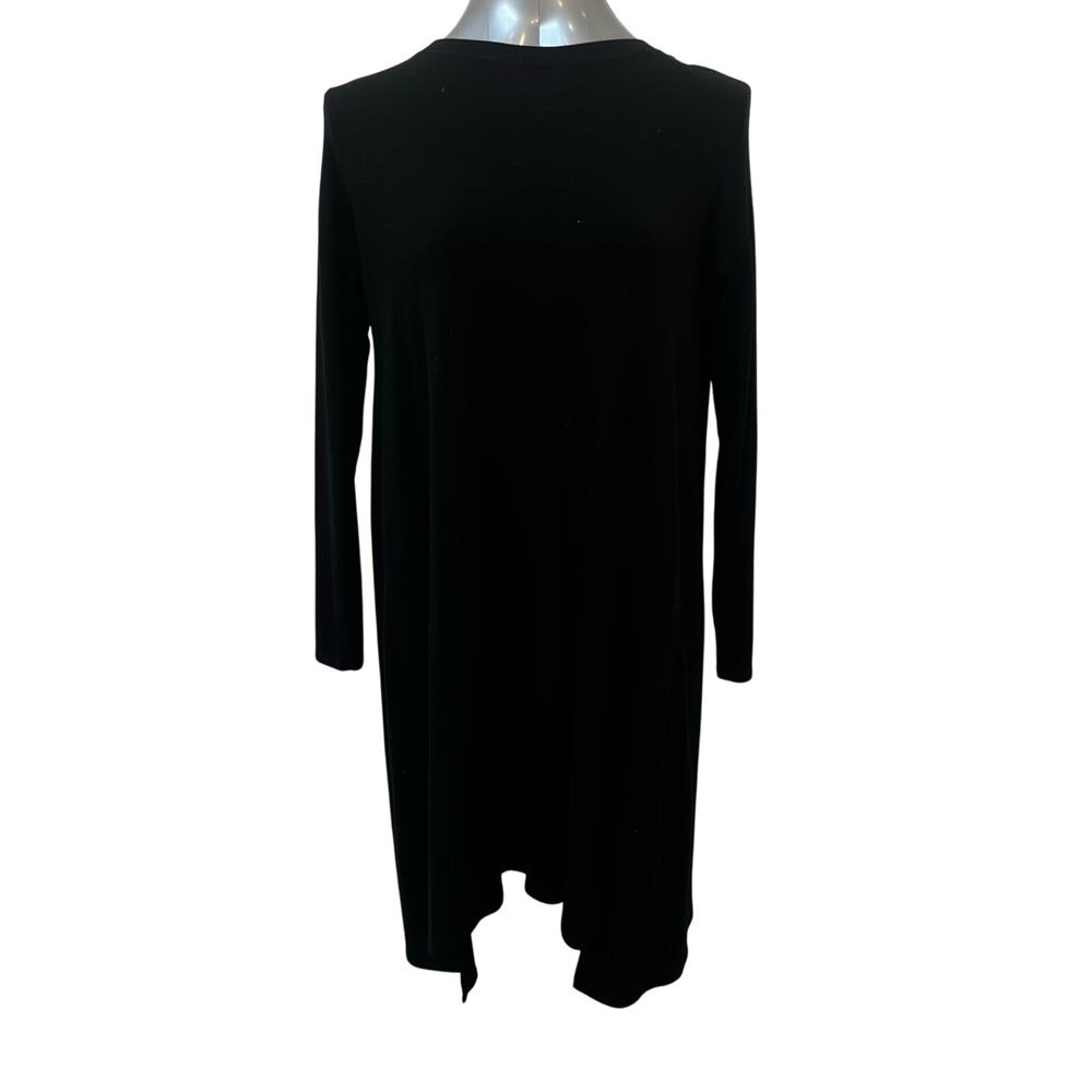 Eileen Fisher Long Sleeve Tencel Dress Women's Size XS Black